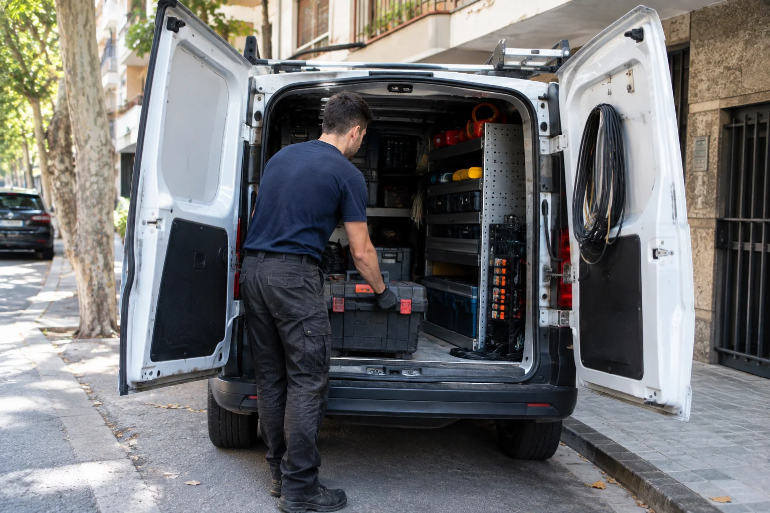 Furgoneta de trabajo