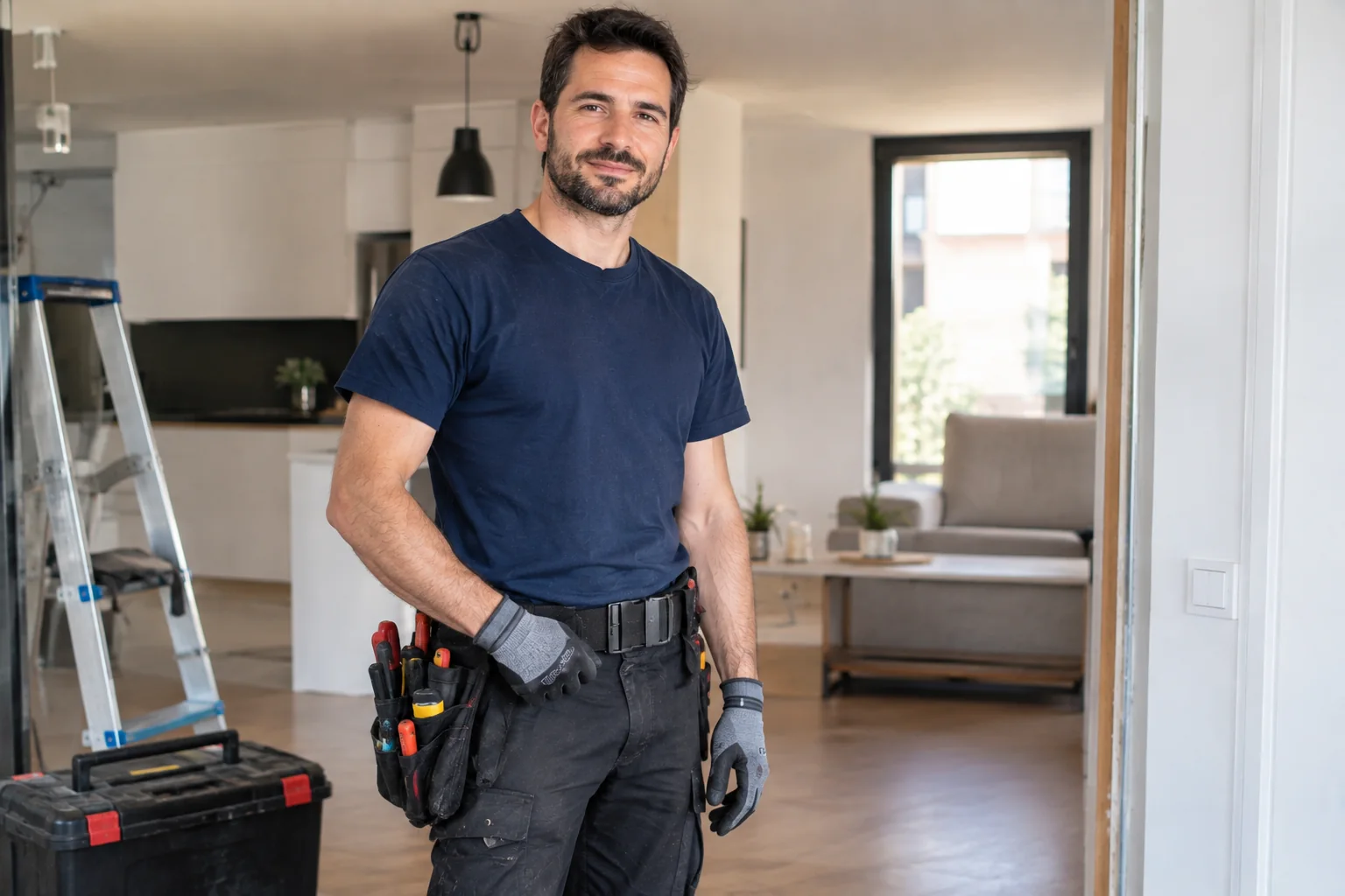 Profesional de ROFECA con herramientas de trabajo